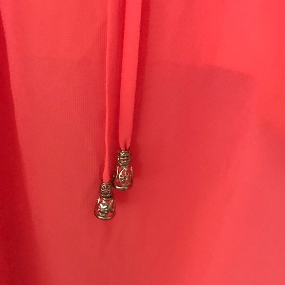 City Triangles off shoulder orangish dress Size M NWT - Picture 5 of 5